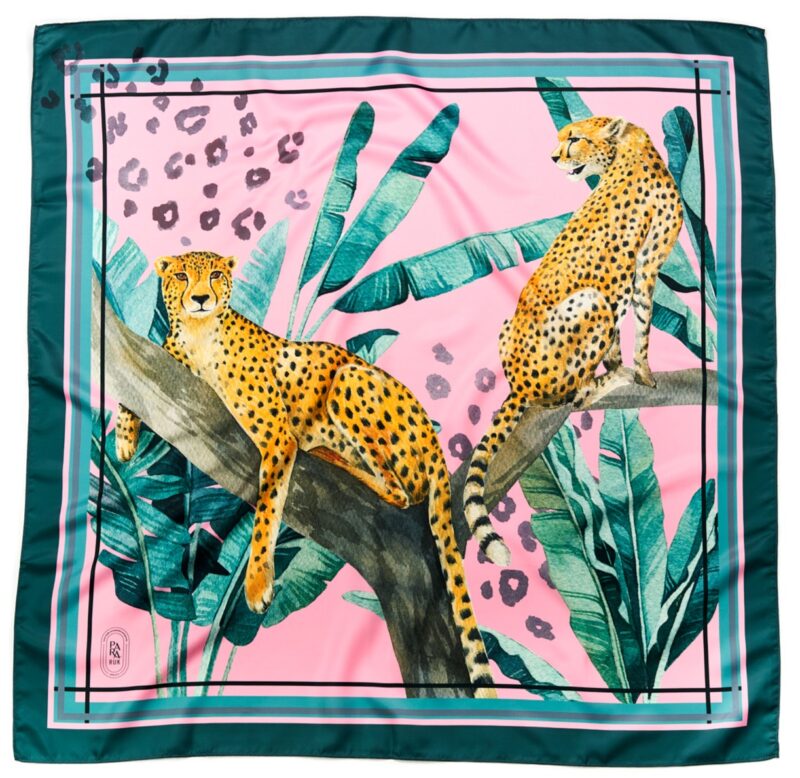 "Safari" print polyester scarf