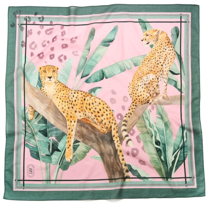 "Safari" print 100% cotton scarf