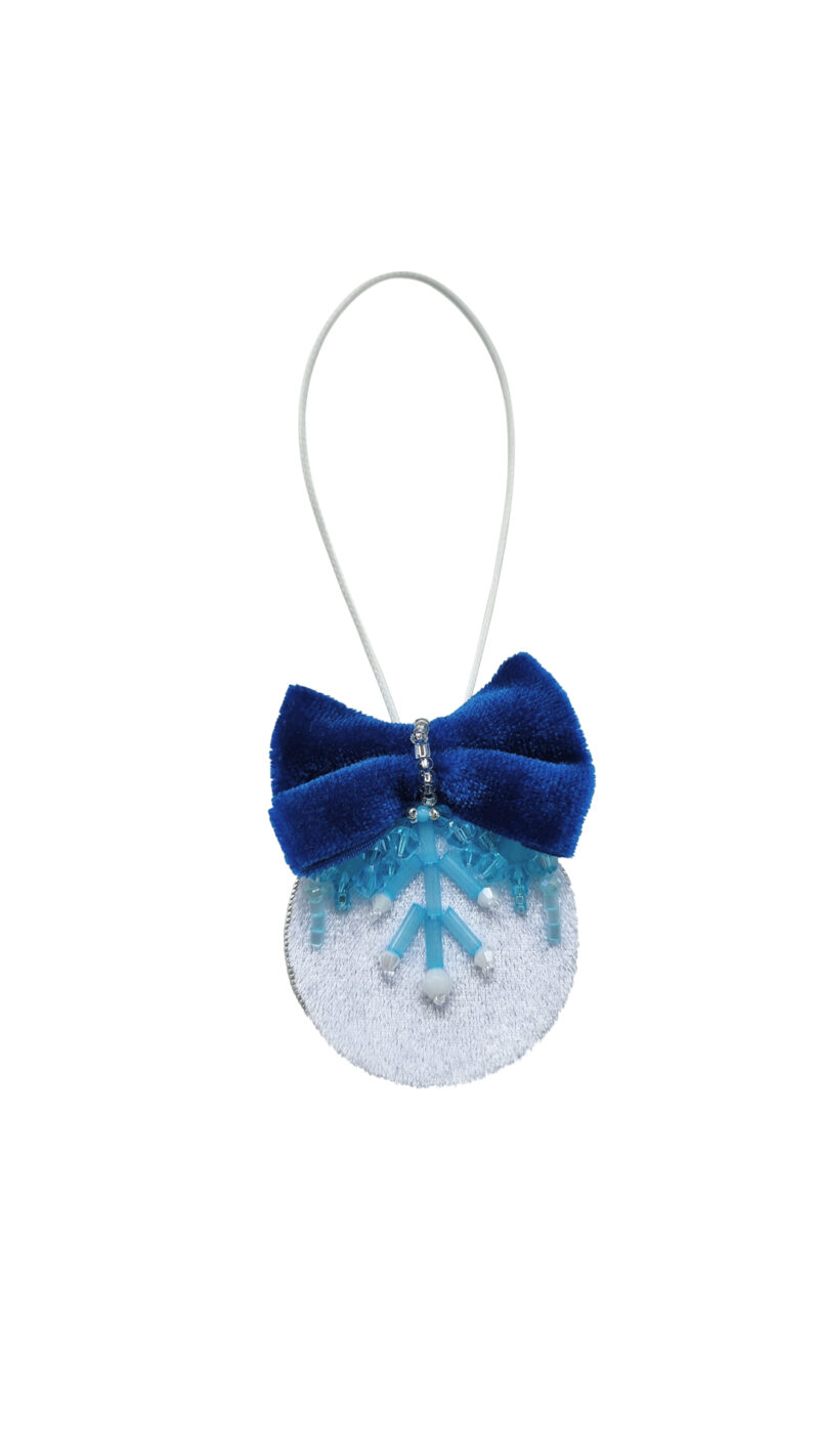 White and blue Christmas Ball Tree Decoration