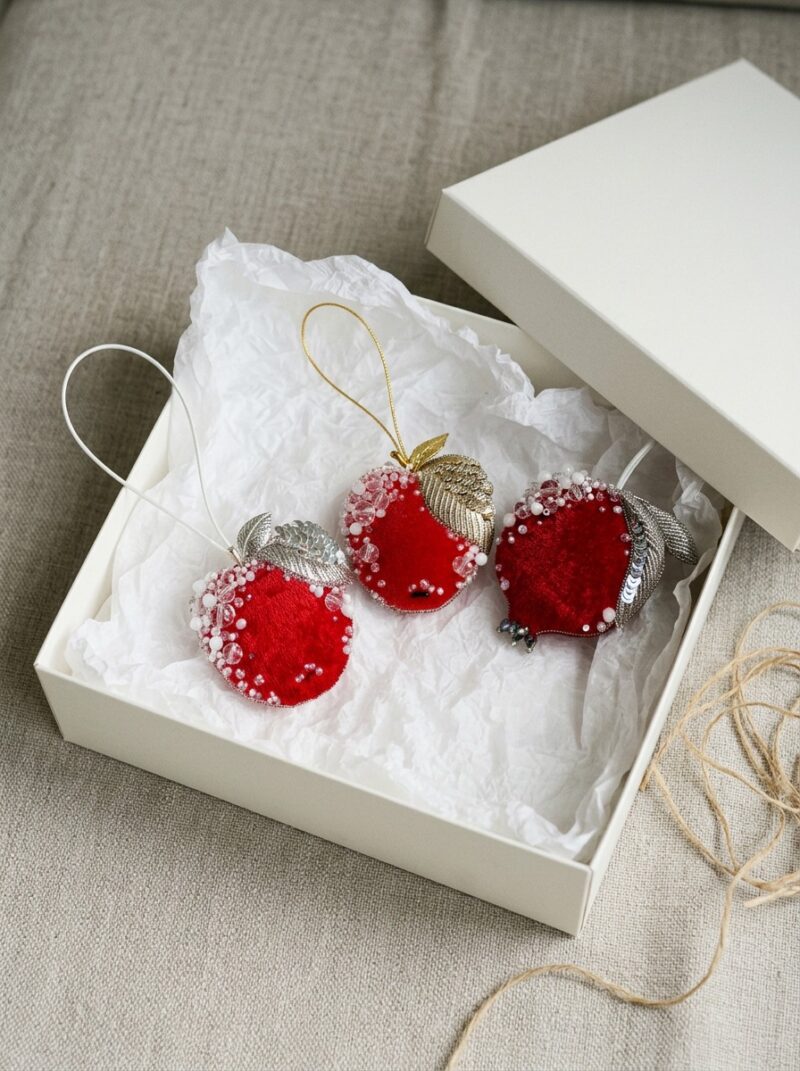 Pomegranate Tree Decoration Light Red