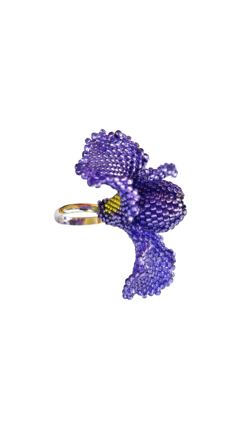 Iris Argaman beaded ring