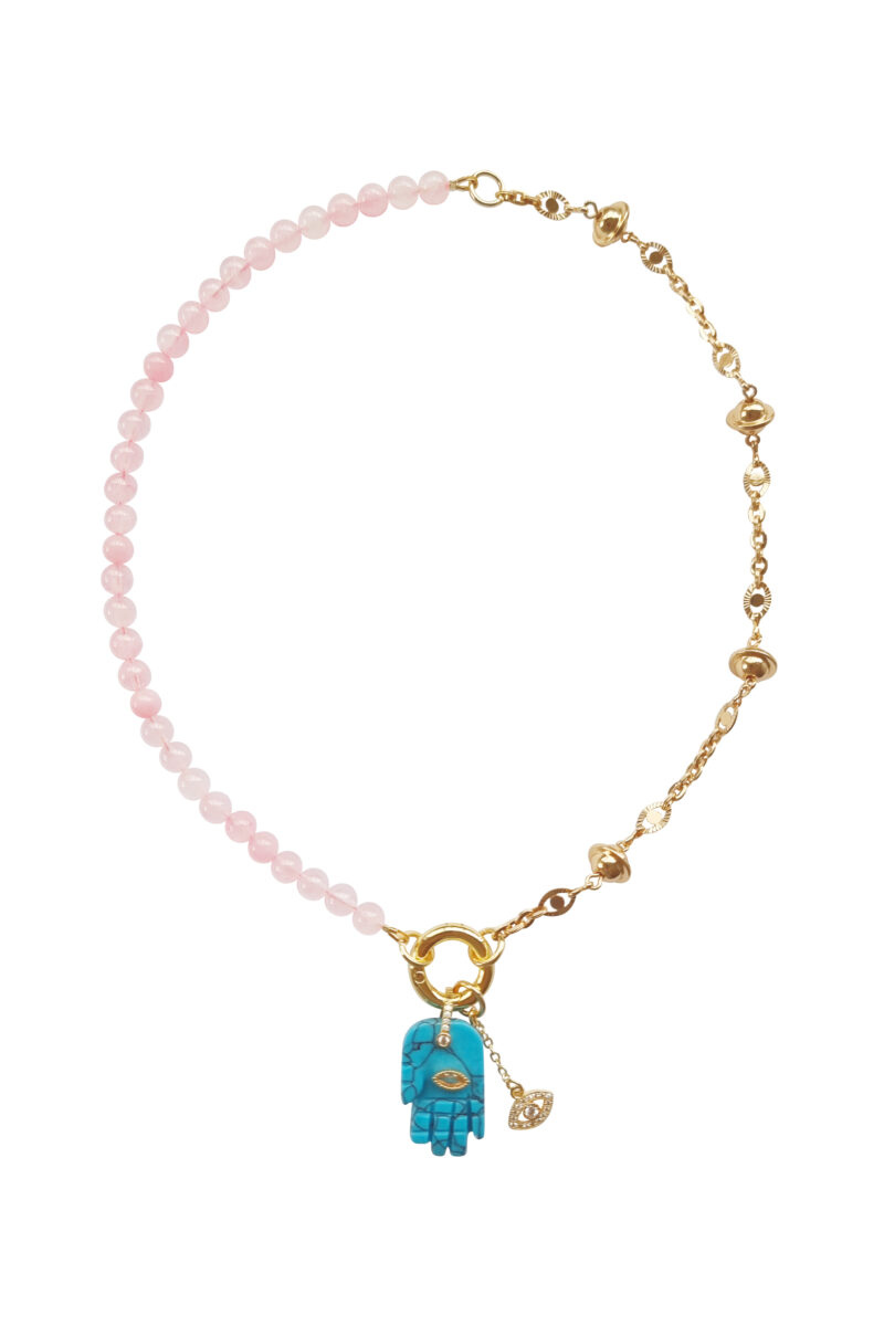 Hamsa Necklace Turquoise