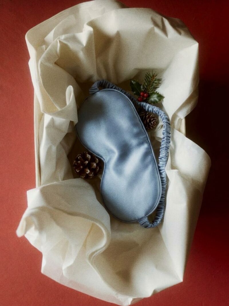 Blue Silk Sleep Mask