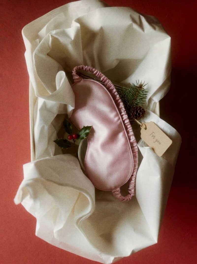 Pink Silk Sleep Mask