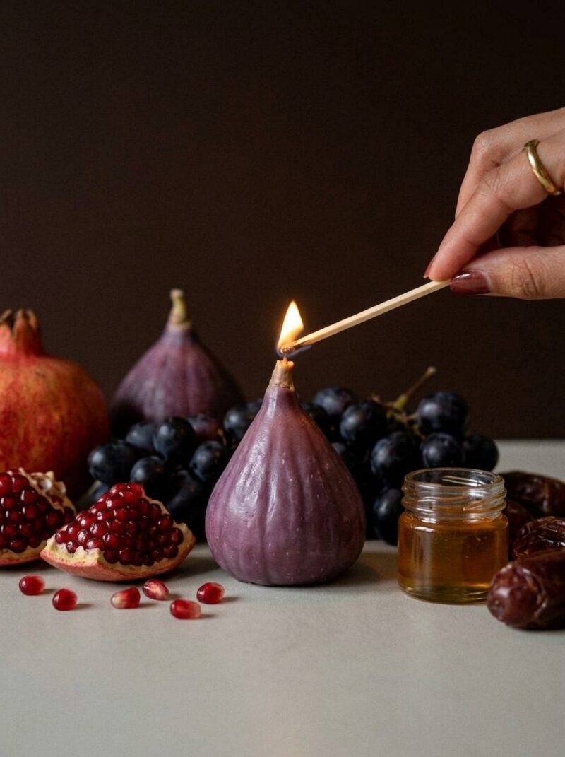 Rosh-ha-Shana Fig Candle Set