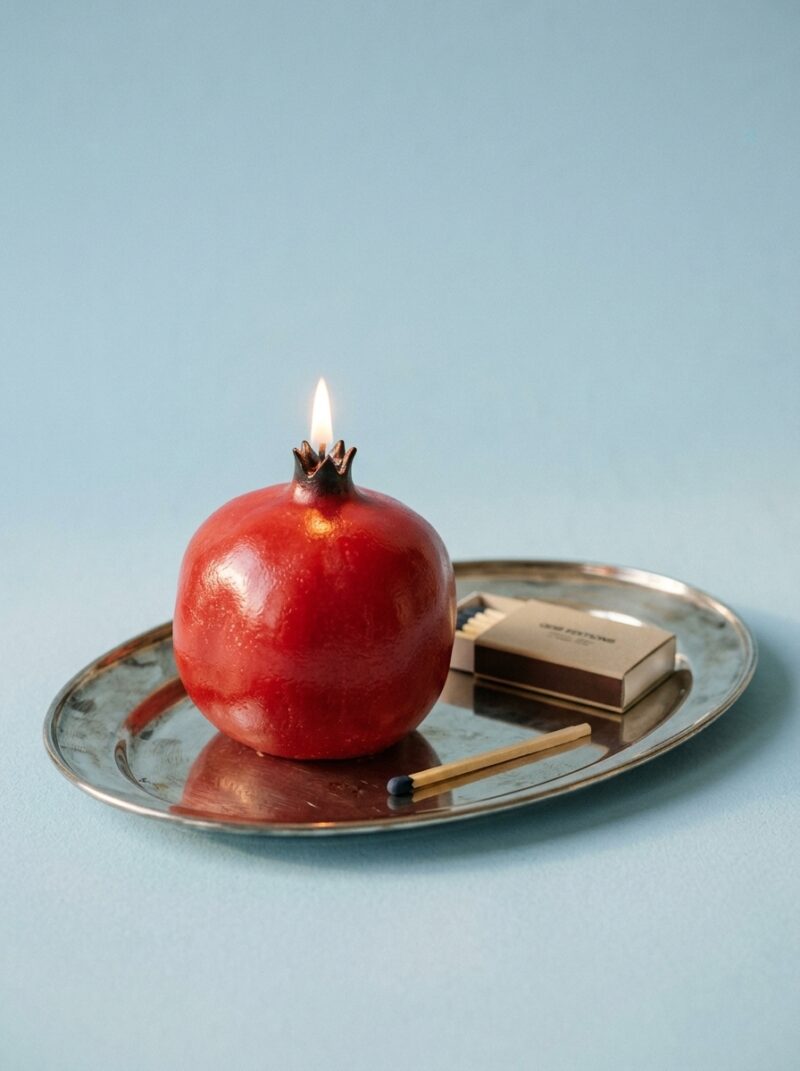 Mediterranean Pomegranate, Handmade Soy & Beeswax Candle